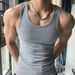 Men's Clothing Shaped Vest For Summer Men's Sports Fitness Thick Thread Men's Sleeveless Training Elastic Slim Sweat_viptrois.com