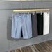 Men's Clothing Pants Drape Summer Thin Ice Silk Suit Shorts Loose Trousers_viptrois.com