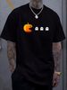 Funny Pumpkin Eating Ghosts Halloween For Boys Girls T-Shirt Women Top Graphic Tees Designer Clothes Casual Female Stylish Breathable Soft Print Round Neck Short Sleeve Versatile Summer T-Shirt For Women Casual Fashion Slightly Graphic Streetwear_viptrois.com