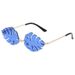 Men's Sunglasses New Leaf Shaped Colorful Ocean Sunglasses Personalized Trendy Sunglasses Dance Party Funny Glasses_viptrois.com