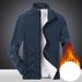 Men's Clothing Men's Fleece Jacket Autumn And Winter Plus Velvet Warm Polar Fleece Top Men's Outdoor Warm Stand Collar Casual Jacket Women_viptrois.com
