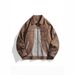 Autumn And Winter New American Racing Locomotive Clothing Trendy Brand Stand-up Collar Jacket Youth Casual Loose Versatile Couple Jacket_viptrois.com