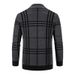 Loom Loom Cross-Border Autumn Winter Foreign Trade Men's Plaid Cardigan European American Style Fashion Knitted Woolen Sweater_viptrois.com