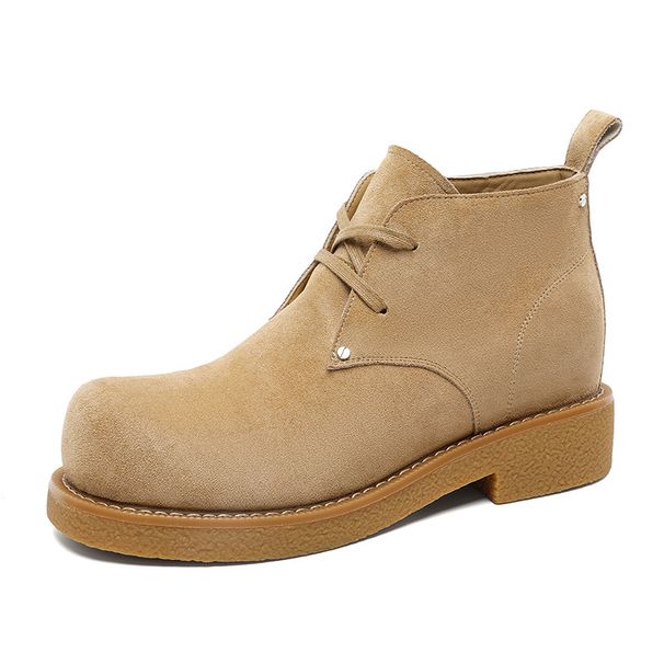 Inner Height Increasing Men's Martin Boots Medium Help Outdoor Tooling Boots Height Increasing Boots_viptrois.com
