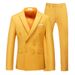 Men's Clothing Suit Mainly Promotes Men's Suit Two Piece Double Breasted Solid Color Hollow Foreign Trade Cross Border Business Professional Formal_viptrois.com