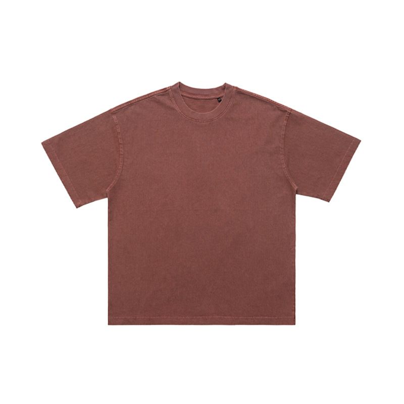 Spring And Autumn New 300G Washed Vintage Base Shirt American Style Trendy Brand Men_viptrois.com