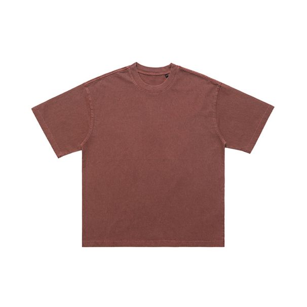 Spring And Autumn New 300G Washed Vintage Base Shirt American Style Trendy Brand Men_viptrois.com