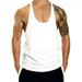 2025 New Basketball Training Muscle Fitness Vest For Men, Pure Color Sleeveless Bodybuilding I-back Vest_viptrois.com