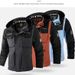 Men's Waterproof Hooded Parka Jacket - Windproof Outdoor Casual Coat With Multiple Pockets, Lightweight & Breathable For Spring/Autumn/Winter_viptrois.com