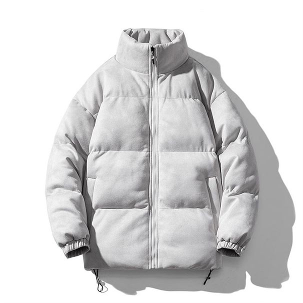 2026 Fashion Wintercoat Youth/Men Stand Collar Pure Color Long Sleeve Thicken Warm Zipper Suede Fleece Cotton-Padded Jacket_viptrois.com