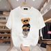 Men's Clothing Printing Loose Casual Heavy Cotton Short Sleeved T Shirt Young Men And Women All Match Tops_viptrois.com