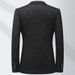 Men's Clothing Lasbot autumn and winter nylon stretch suit for men youth free ironing plaid suit slim fit trendy casual single suit_viptrois.com