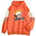 American Style Color Block Loose Niche Cartoon SHINEEEE Series Printed Pullover Sweatshirt_viptrois.com