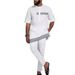 Men's Clothing New Summer Fall Stripe Solid Color Simple Men's Casual Fashion Set_viptrois.com