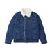 Lamb Wool Denim Jacket Men's Korean Version Slim-fitting Velvet Thickened Versatile Jacket Cotton-padded Jacket_viptrois.com