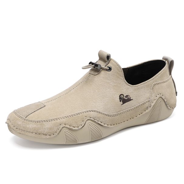 Leather Casual Shoes Men's Shoes Overalls Breathable Lazy Shoes Leather Shoes Versatile Shoes Men's Trendy Shoes_viptrois.com
