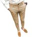 Men's Slim Fit Casual Trousers Versatile Trendy Slimming Straight Leg New Style Light Luxury Solid Color_viptrois.com