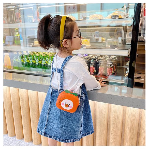 Cross Border Leisure Children's Small Bag New Style Cartoon Cute Fruit Shape Messenger Bag Travel Weight Reduction Coin Purse_viptrois.com