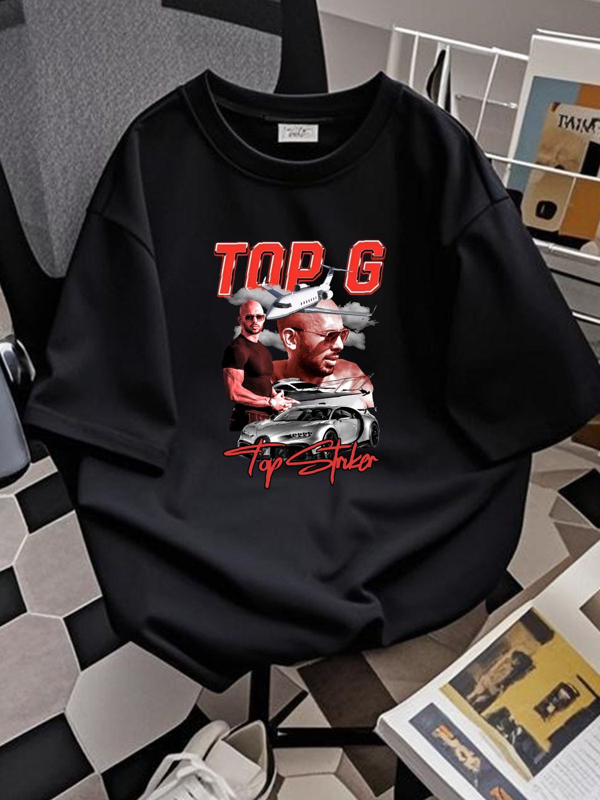 New Popular Andrew Tate Top G Gift For Fans Black All Size Shirt WS465 Comfortable Designer Clothes Top For Everyday Wear Breathable Fashion_viptrois.com