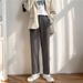Men's Clothing Simple Drop Feeling Small Suit Trousers Loose Student Straight Wide Leg Casual Suit Trousers_viptrois.com