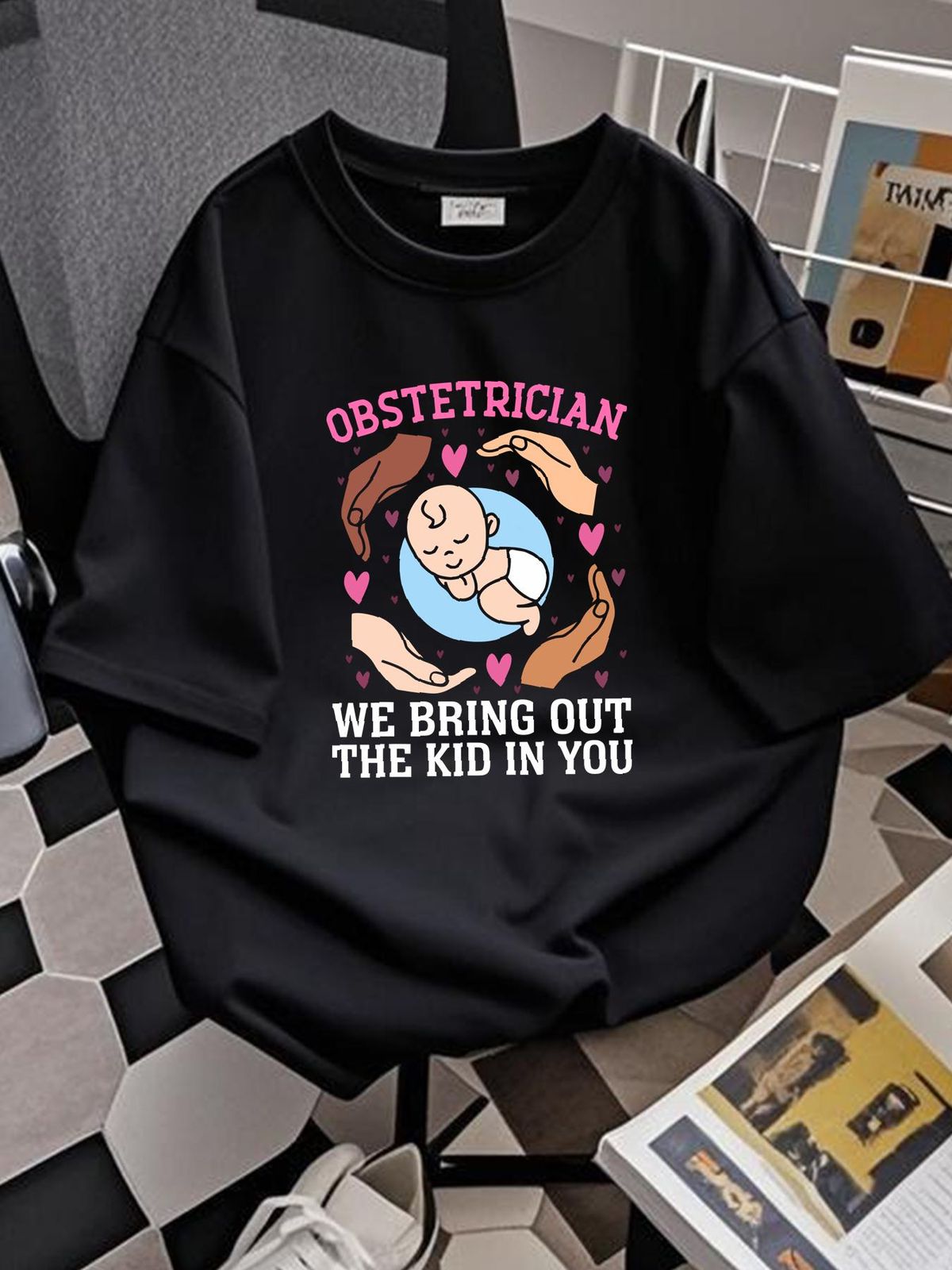 OBGYN Nurse Gynecology Obstetrician And Gynecologist Doctor T-Shirt Size S-5xl Graphic Stylish Summer Fashion Unisex Soft Designer Clothes_viptrois.com