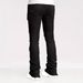 Men's Clothing European And American Cross Border Hot Selling Spring Men's High Street Black Lace Up Mid Waist Sexy Elastic Slim Casual Denim Trousers_viptrois.com