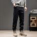 2024 New Pure Black Pants Men's Simple And Thin Plus Size Jeans Men's Xintang Denim Men's Clothing_viptrois.com