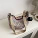 Women's Shoulder Bags Large-capacity Fashionable Ethnic-style Casual Bag, Single-shoulder Crossbody Bag, Dumpling Bag For Girls_viptrois.com