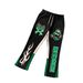 Men's Clothing New Fashion Brand Fashion Flame Skull Casual Fashion Slightly Elastic Fabric Flared Pants Fashionable And Versatile_viptrois.com