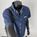 Men's Clothing Summer Thin Workwear Retro Light Blue Casual Short Sleeved Soft Denim Shirt High End Trendy Tops_viptrois.com