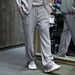 Men's Jacquard Stripe Casual Pants – Elastic Waist Straight-Leg Joggers | Wrinkle-Resistant (Black/Light Gray/Army Green/Khaki, S-XXXL)_viptrois.com