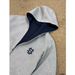 Men's Casual Hooded Sweatshirt With Double Zipper & Space Print – Oversized Streetwear Pullover, Soft Cotton Blend, Unisex Fashion (Gray, M-3XL)_viptrois.com