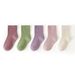 Kids'socks Solid color double needle drawn mid-tube socks for children candy color school socks for boys and girls_viptrois.com