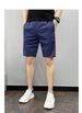 Men's Slim Fit Ice Silk Pants Trendy Striped Summer Outerwear Three-Point Shorts Popular Online Clothing_viptrois.com