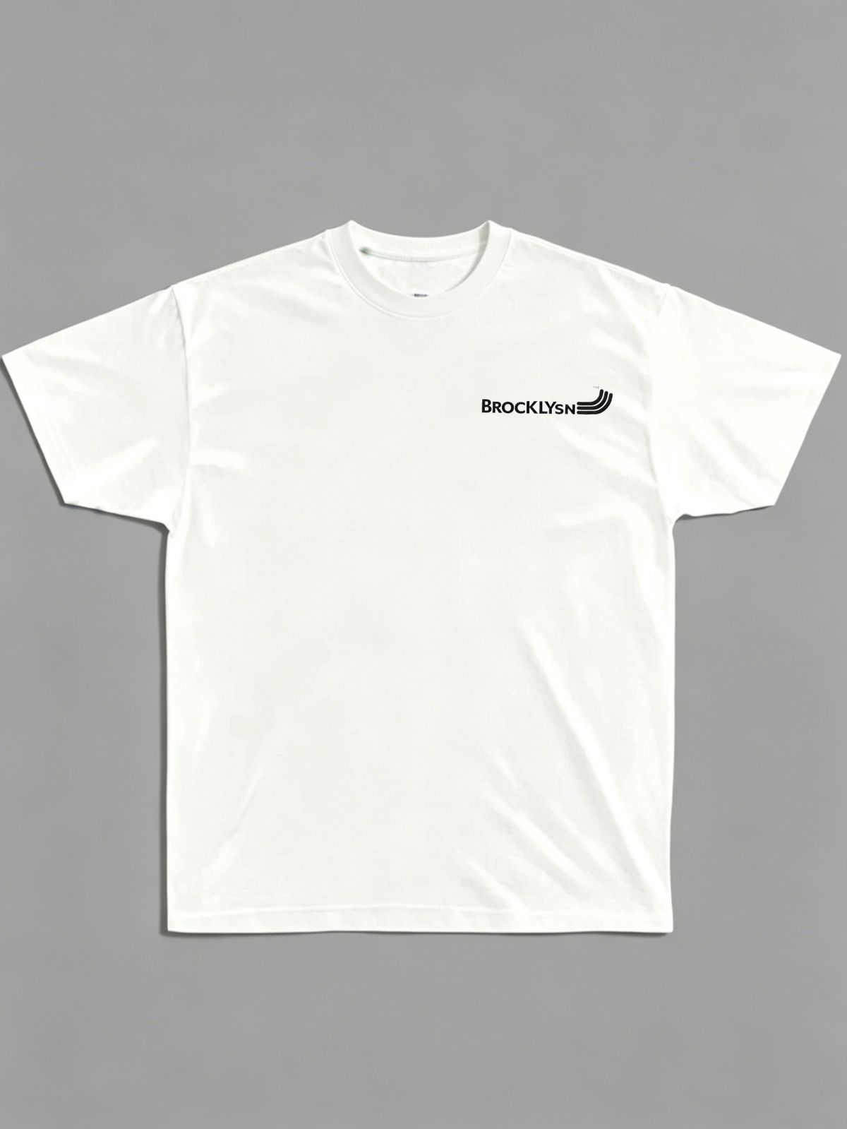 Men's Summer Short Sleeve Tee, Retro American Block Font & Arc Logo Print, Loose Fit Casual Trendy Daily Top_viptrois.com