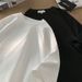 Men's Clothing T Shirt Short Sleeves Men 2024 Summer New Hole Design Pure Color Simple Loose Round Neck Half Sleeves American Style_viptrois.com
