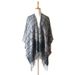 Unisex Loop check split large shawl women's thick warm scarf cape_viptrois.com