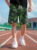 Unbeatable Quality Unbeatable Quality Men's Street American Casual Tropical Leaf Print Men's Running Sports Basketball Shorts_viptrois.com