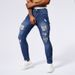 Men's Clothing Tossing Holes Old Jeans Pants Spring And Summer All Match Loose Straight Casual Pants_viptrois.com