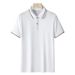 Men's Clothing New Style Ice Silk Short Sleeved Polo Shirt Men's Quick Drying Solid Color Lapel T Shirt Mesh Breathable Polo Shirt_viptrois.com