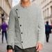 Pure Cross-Border Hot Sale Men's Clothing European And American Style Diagonal Placket Thick Knit Autumn Winter Cardigan_viptrois.com