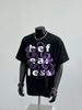 Back Pattern American Half White Summer Loose Versatile T-shirt Trendy Brand 230G Pure Cotton Short Sleeve_viptrois.com