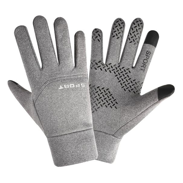 Gloves men's winter warm fall padded thickened riding touch screen windproof waterproof outdoor sports skiing driving gloves_viptrois.com