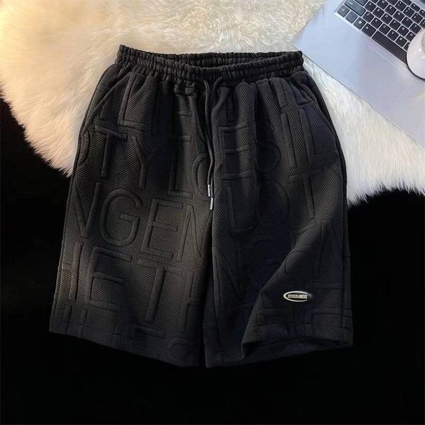 Men's Clothing Shorts Men's Summer Casual 2024 New Trendy American Sports Pants Loose Student Basketball Shorts Mid-length Pants_viptrois.com