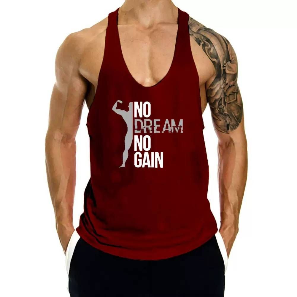 2025 New Basketball Training Muscle Fitness Vest For Men, Sweat-absorbing Sleeveless Bodybuilding I-back Vest_viptrois.com