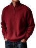 For The Autumn And Winter Of 2025, Men's Casual And Versatile Woolen Hoodie With A Stand-up Collar Sweater_viptrois.com