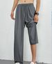 Men's Clothing Men's Loose Straight Leg Spring Style Solid Color Casual Trousers, Trendy Wide Leg Versatile Korean Style Casual Pants._viptrois.com