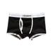 Pulse Men's Boxer Briefs Ribbed Cotton Simple White European Pure Large Size Underwear Cross-Border High Elasticity In Stock_viptrois.com