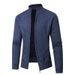 Loom Cross-Border Autumn Winter Men's Fleece-Lined Thickened Cardigan Knitwear European And American Fashion Stand_viptrois.com