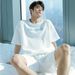 Men's Clothing Summer T Shirt Jacquard Sports Casual Suit Men's Spot Loose Short Sleeved Shorts Two Piece Suit_viptrois.com